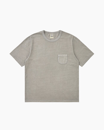 Overdyed Pocket Tee Mid Grey