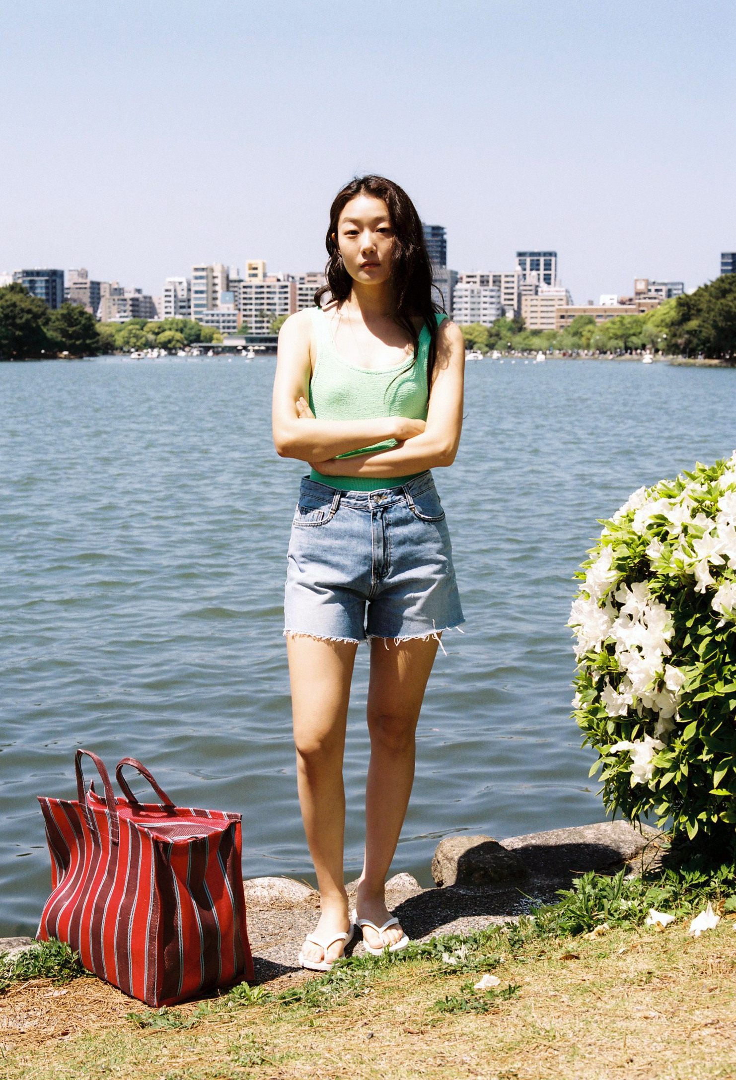 新品 JUUKIFF LACE SHORTS IN MIXED WOOL 한섬 EQL