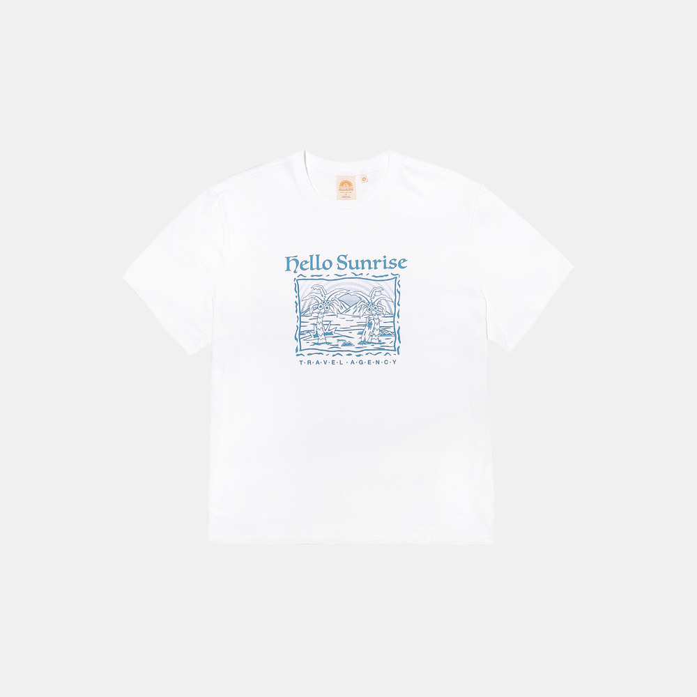 【HELLO SUNRISE】 HS Palm Tree Graphic Tee /追跡付 HELLO SUNRISE】 HS Palm Tree Graphic Tee /追跡付 (Hello