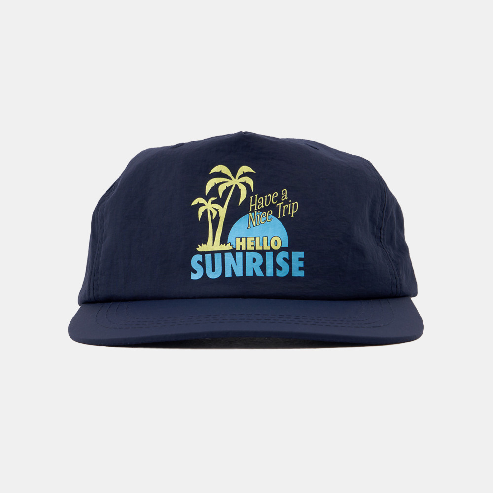 【HELLO SUNRISE】90s Palm Tree Relaxed Fit 5Panel Cap/追跡付 한섬 EQL