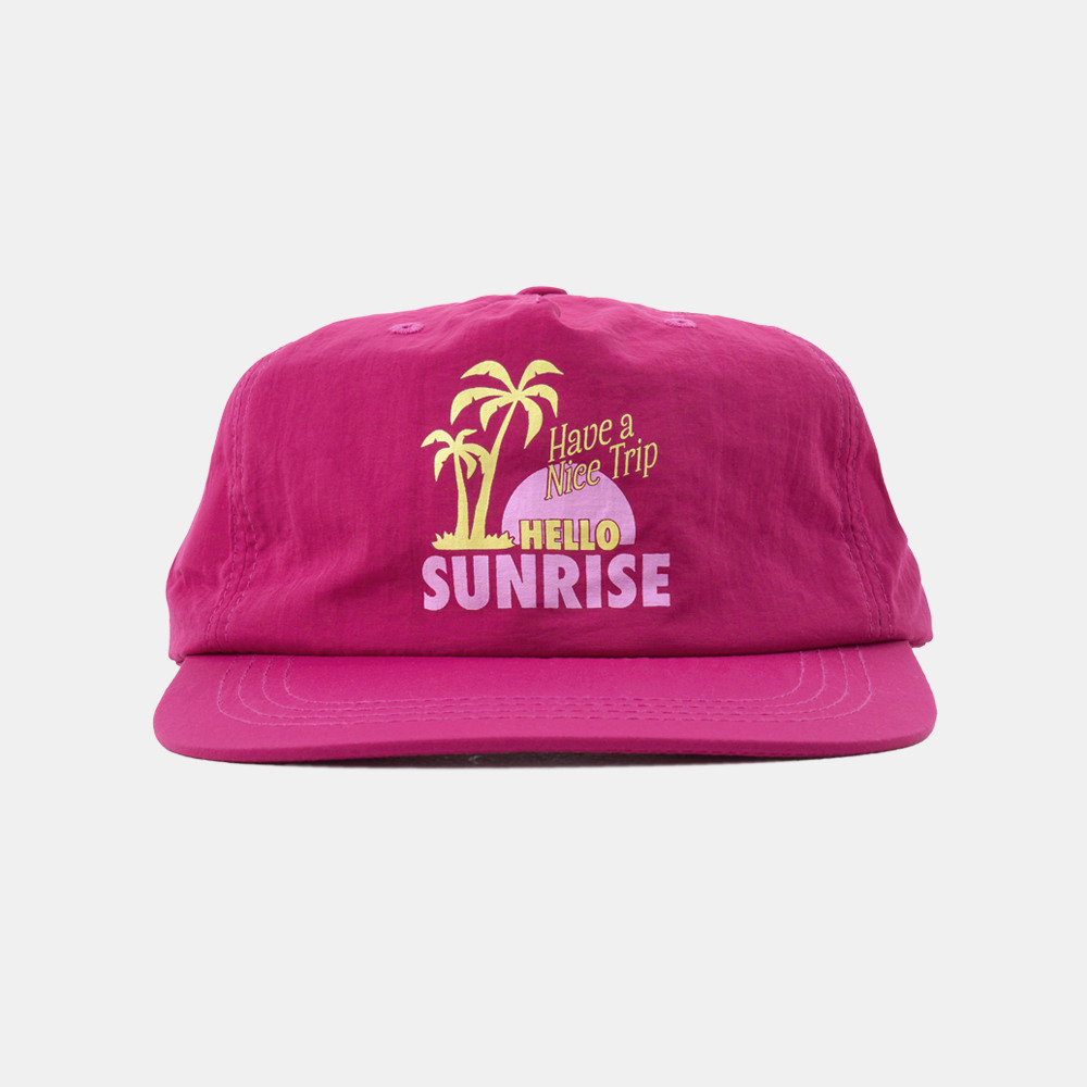 【HELLO SUNRISE】90s Palm Tree Relaxed Fit 5Panel Cap/追跡付 한섬 EQL