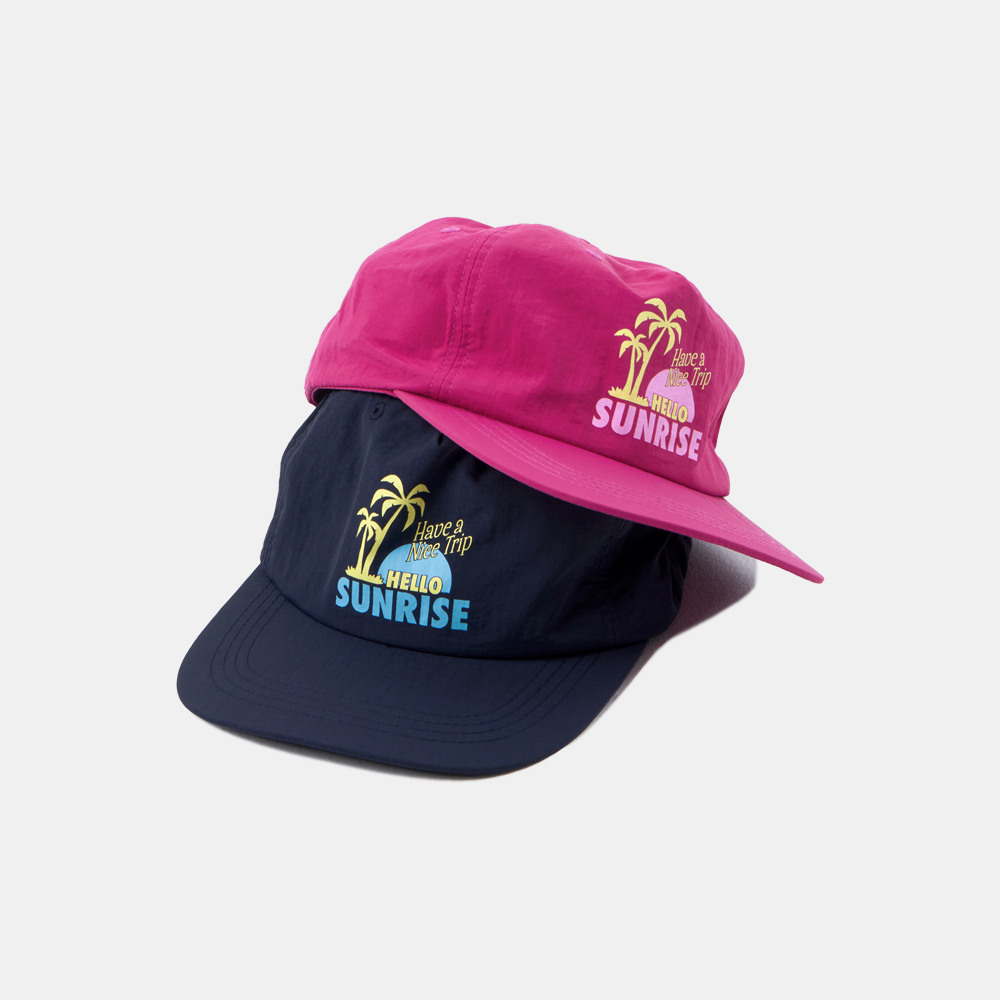 【HELLO SUNRISE】90s Palm Tree Relaxed Fit 5Panel Cap/追跡付 한섬 EQL