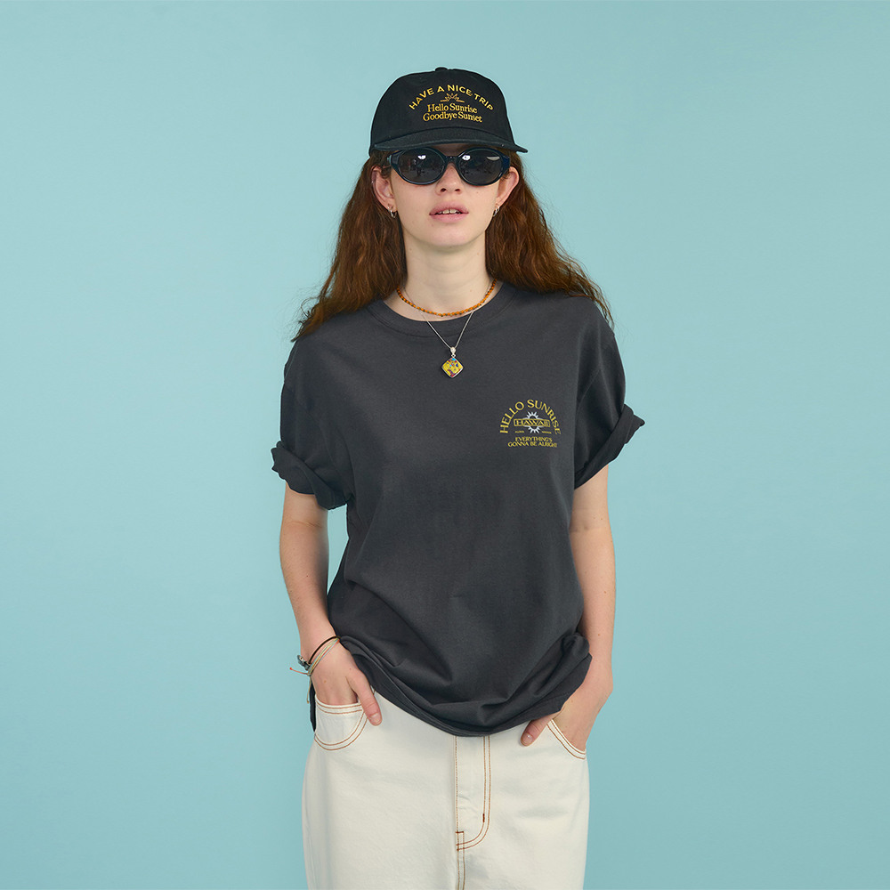 【HELLO SUNRISE】 HAWAII Arch Logo Tee /追跡付 한섬 EQL