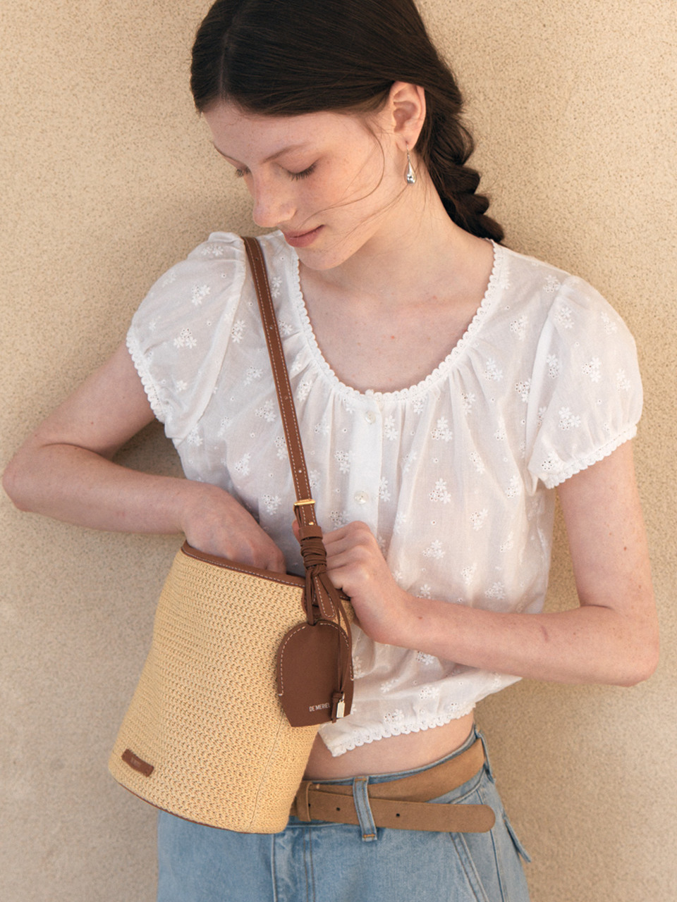 【DE MERIEL】Veneta Weaving Bucket Bag☆韓国☆バッグ☆送料込 DE MERIEL】Veneta Weaving Bucket Bag☆韓国☆バッグ☆送料込