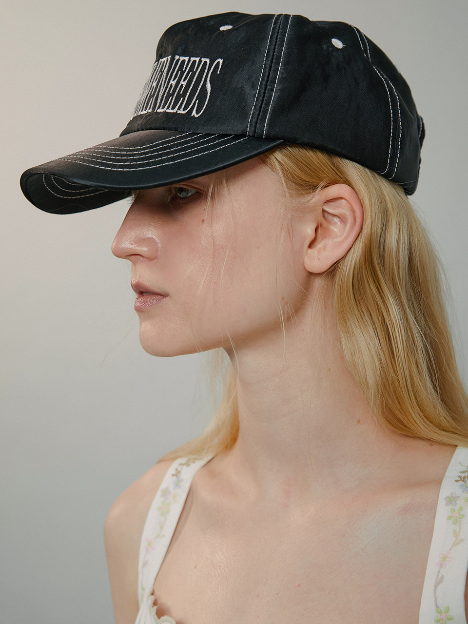 [AWESOME NEEDS]韓国シグニチャー CAP★LIGHT Black 한섬 EQL