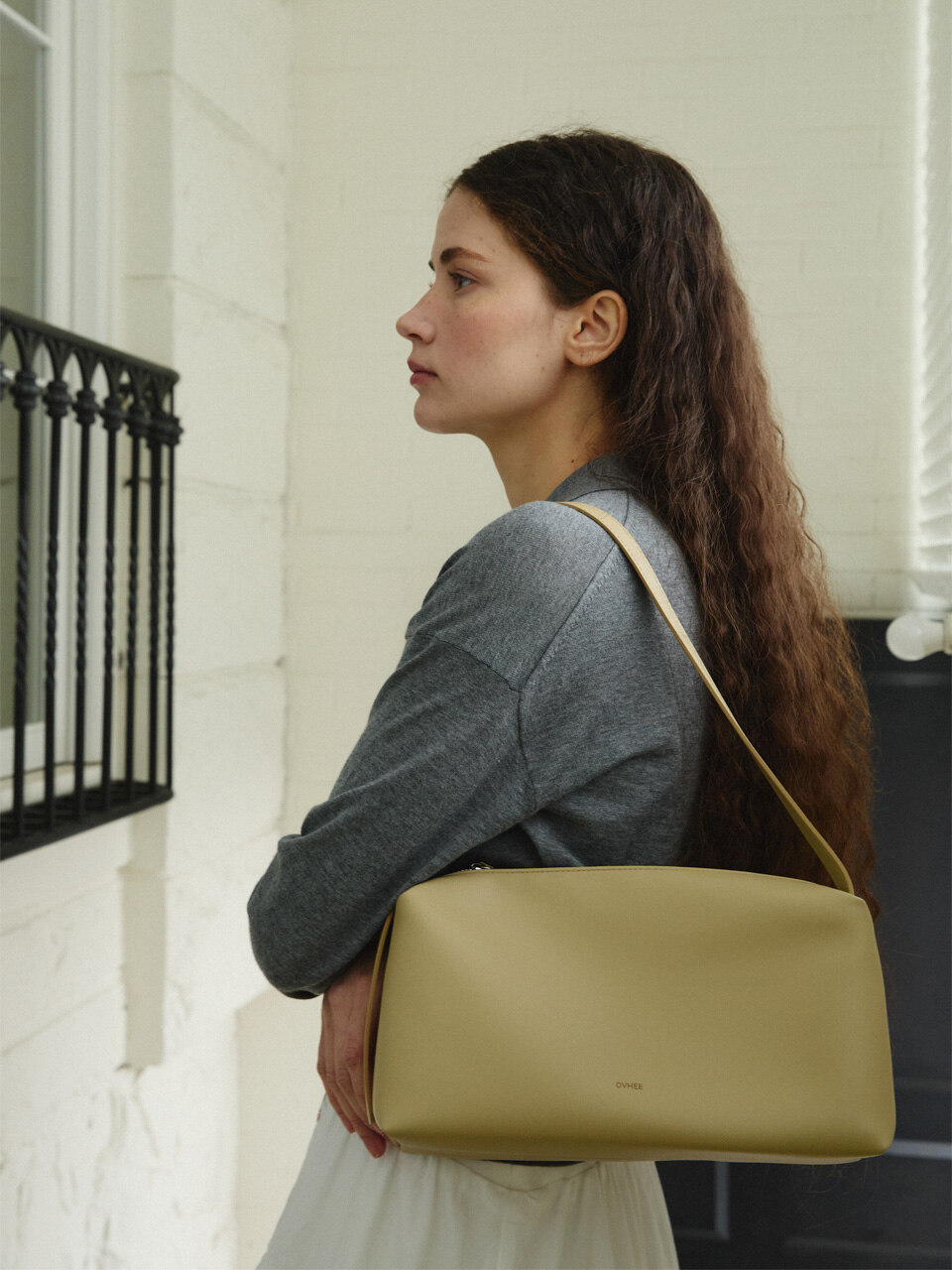 OVHEE Low Shoulder Bag Yellow/ショルダーバッグ 韓国 OVHEE Low Shoulder Bag Yellow/ショルダーバッグ 韓国 (OVHEE