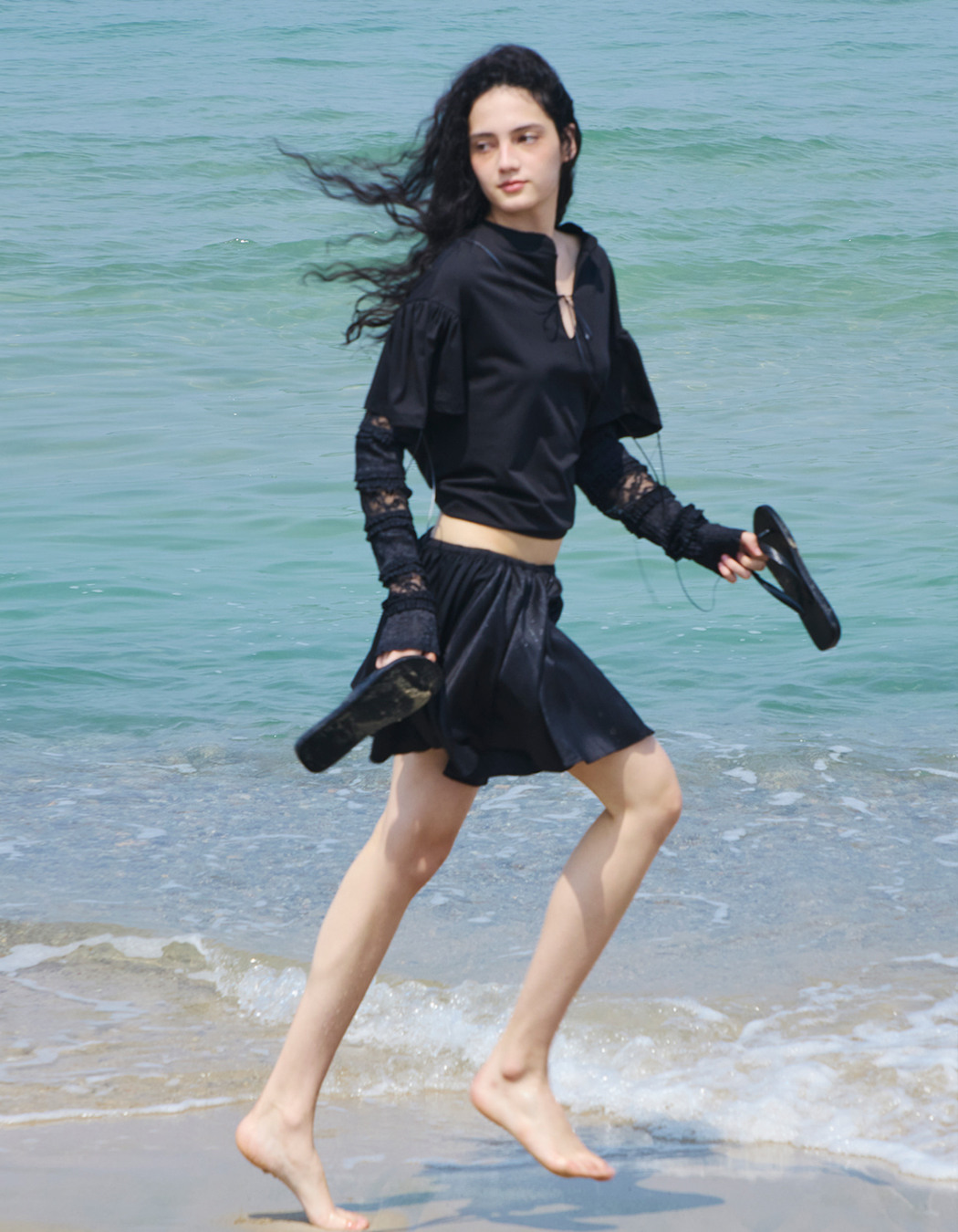 【Gimmetheyoung】G_HALF SHERPA LEATHER PANTS CHARCOAL Rag & Bone Shea Straight Faux Leather Pants - Bergdorf Goodman