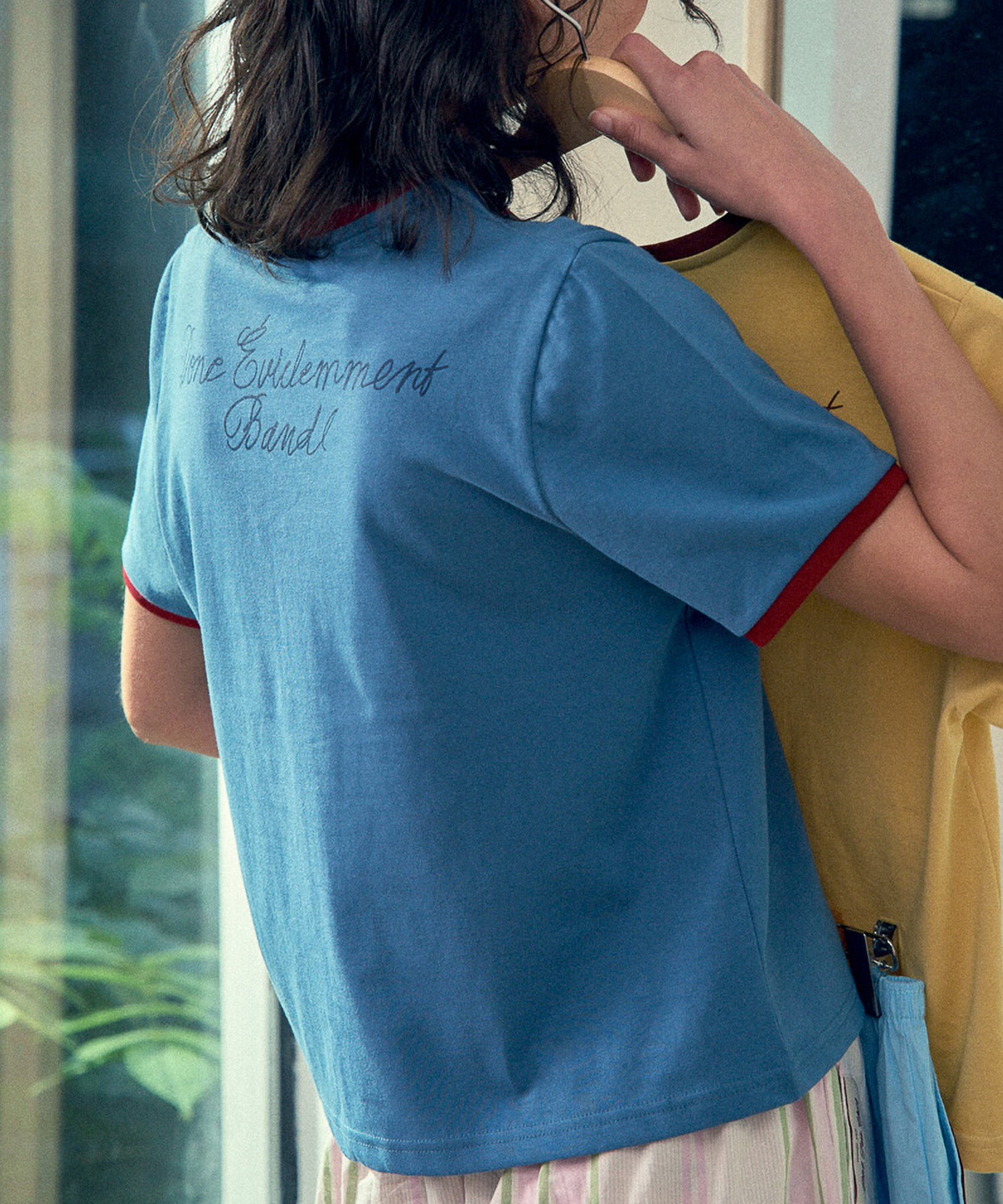 韓国おしゃれ【HOTEL PARIS CHILL】827 Ringer T-Shirt 한섬 EQL