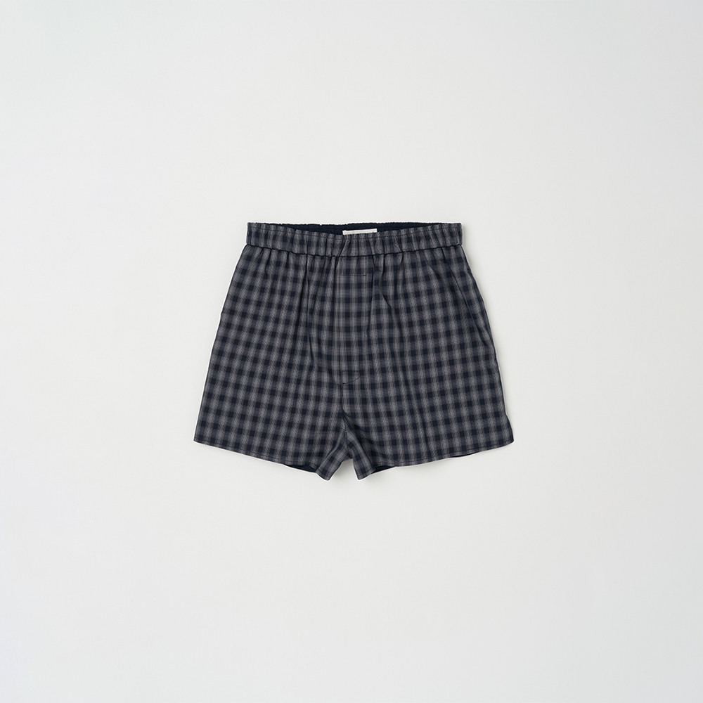 ショートパンツ NOTHINGEVERYTHING : 25SS / TRUNK REVERSIBLE CHECK SHORTS 한섬 EQL