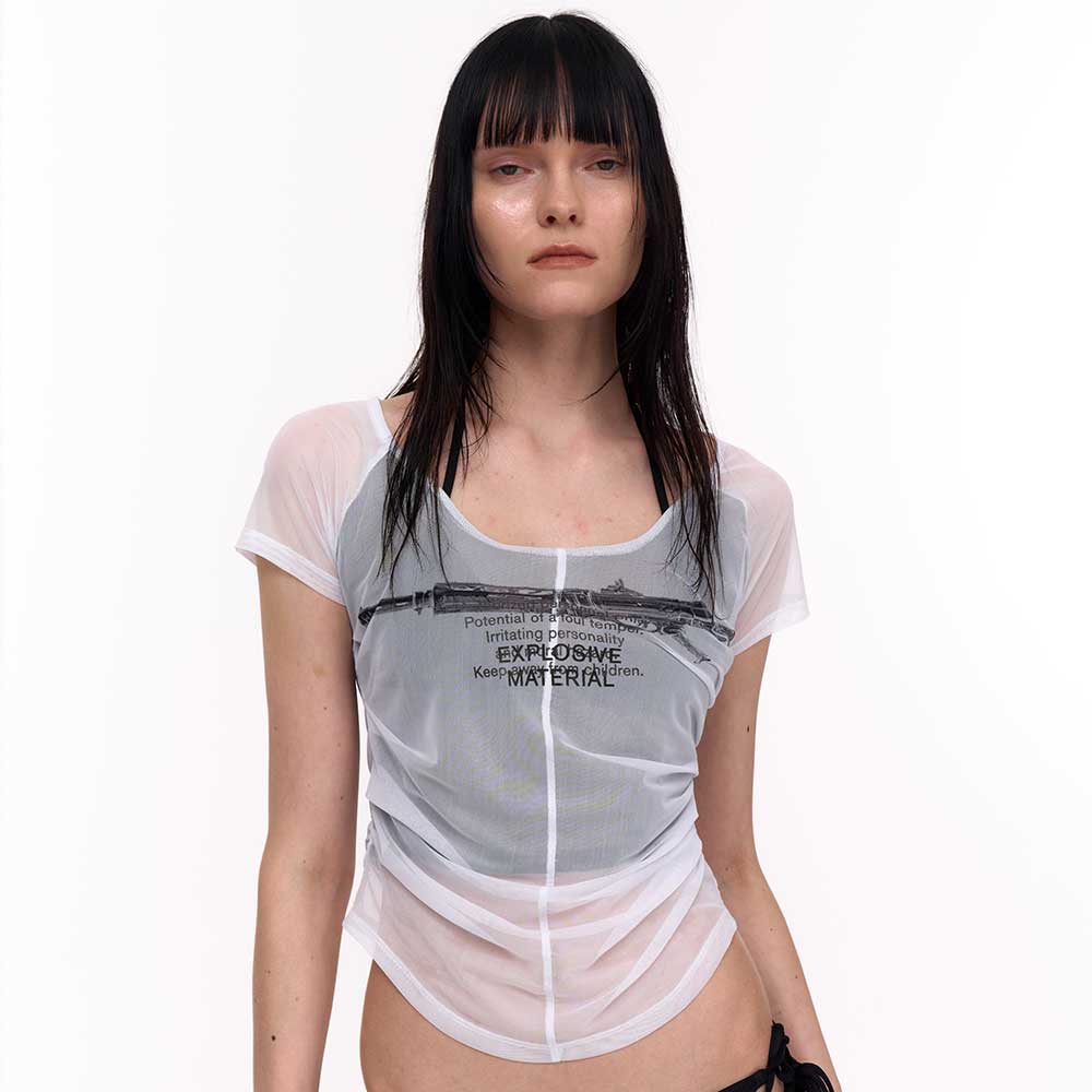 【2000Archives】25ss GUN AND AS RUCHED TOP 한섬 EQL