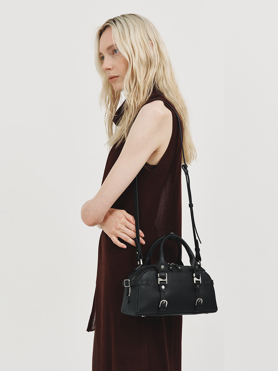 ★AHNI★ Ruskin tote bag_Black Designer fashion, Seoul-fully created | W Concept