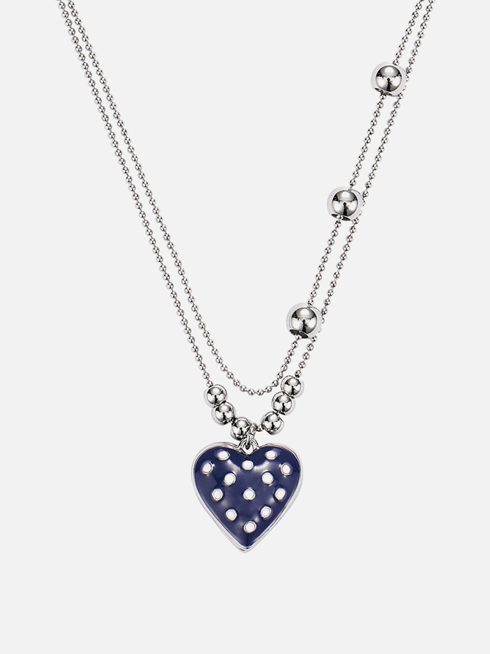 [韓国人気ジュエリー] nff dot heart necklace-ivory 한섬 EQL