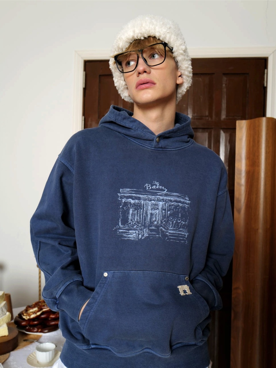 ★韓国人気★LOOKPLE★LOOK NINEWOOD WOOL CHECK SWEATSHIRT ☆韓国人気☆LOOKPLE☆LOOK NINEWOOD WOOL CHECK SWEATSHIRT