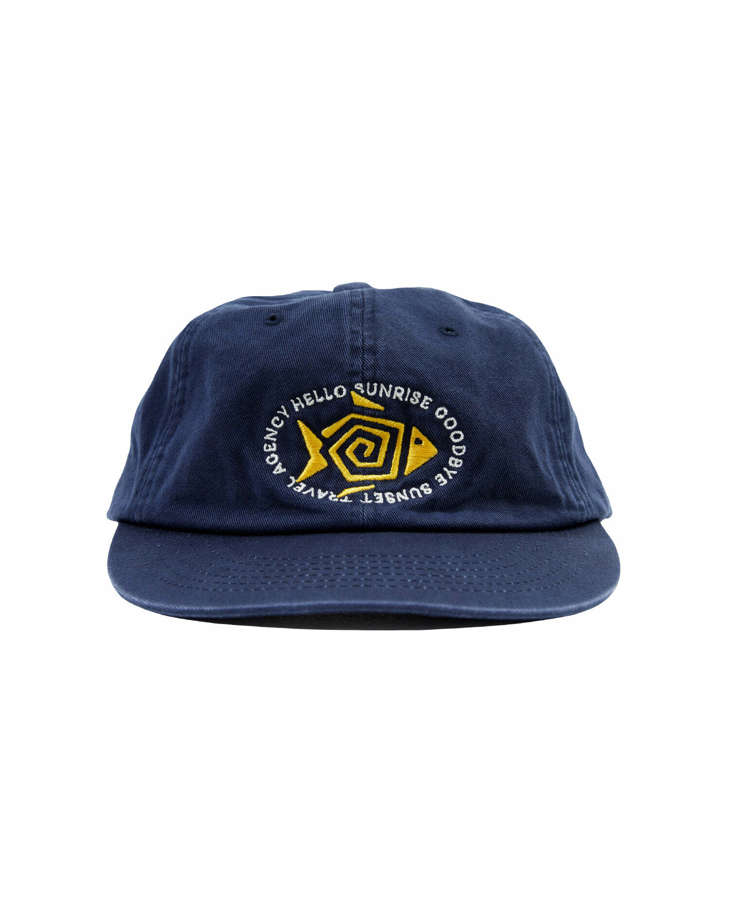 【HELLO SUNRISE】Fish Oval Logo Relaxed Fit 6P Cap /追跡付 한섬 EQL
