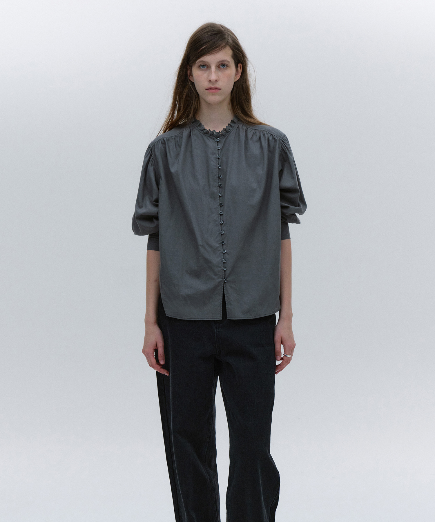 【最終値下げ】韓国ソンスEQL SALTY PEBBLE トップス　ブラウス 最終値下げ】韓国ソンスEQL SALTY PEBBLE トップス ブラウス