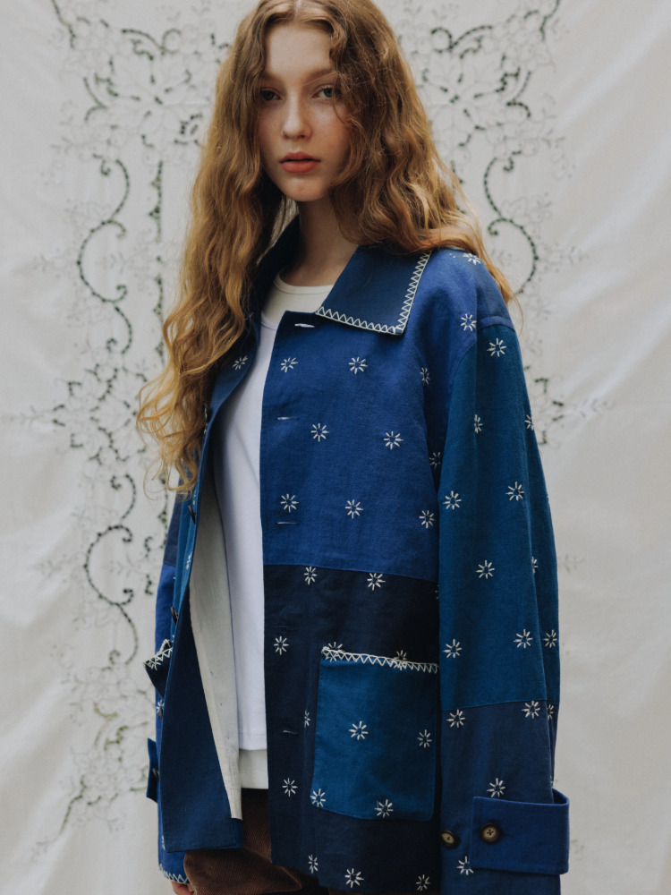 JUDYQUE chest heart loose blouson♡ 한섬 EQL