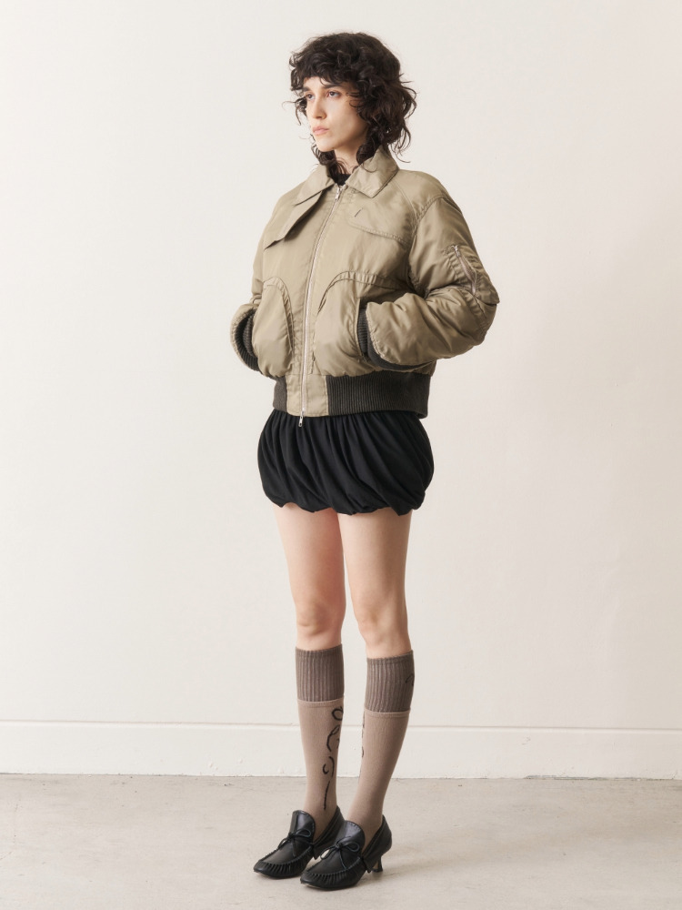 JUDYQUE chest heart loose blouson♡ JUDYQUE chest heart loose blouson♡